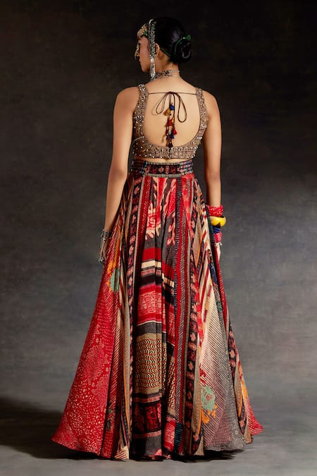 Aseem Kapoor Kalpa Embroidered Blouse & Skirt Set 