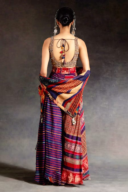 Aseem Kapoor Kalpa Embroidered Blouse Lehenga Set 