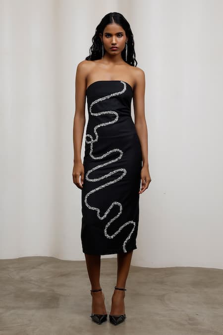 Advait Kuro Scribble Midi Dress 