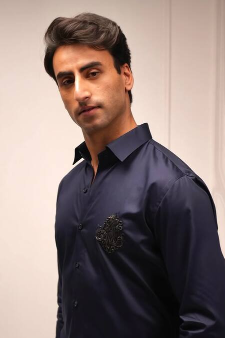 payal and rishab Monarch Signature Solid Shirt 