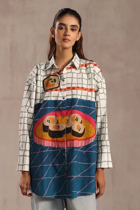 Roza Tempura Print Shirt 