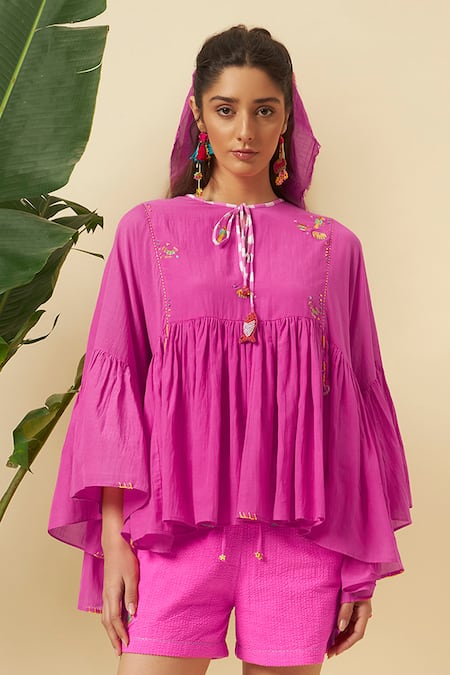 Nikasha Fuschia Pink Tier Top 