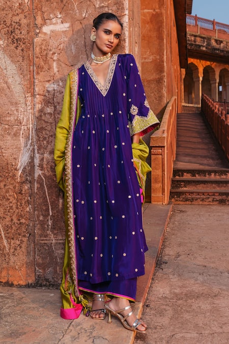 Punit Balana Embroidered Alia Choga Kurta Set 