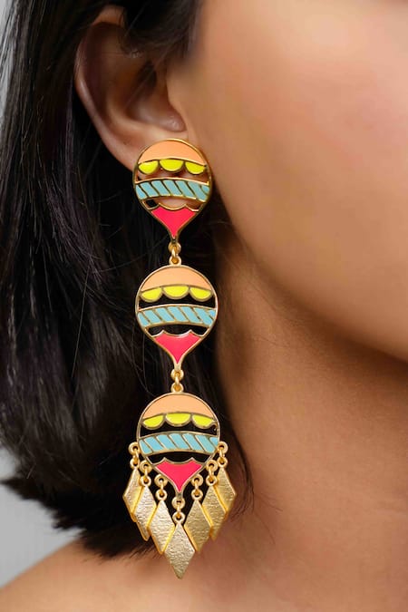 Bauble Bazaar Sevana Bloom Dangler Earrings 
