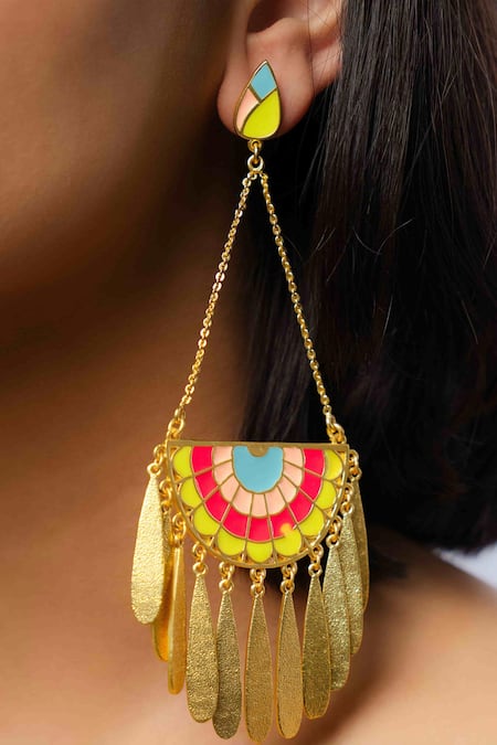 Bauble Bazaar Sunset Petal Earrings 