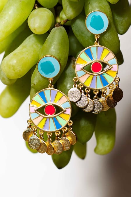 Bauble Bazaar Tropical Bloom Chandelier Earrings 