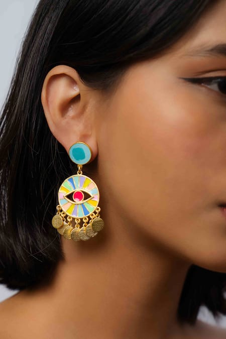 Bauble Bazaar Tropical Bloom Chandelier Earrings 