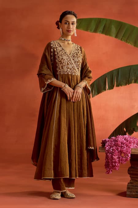 Kritika Dawar Mehrza Hand Embroidered Anarkali Set 