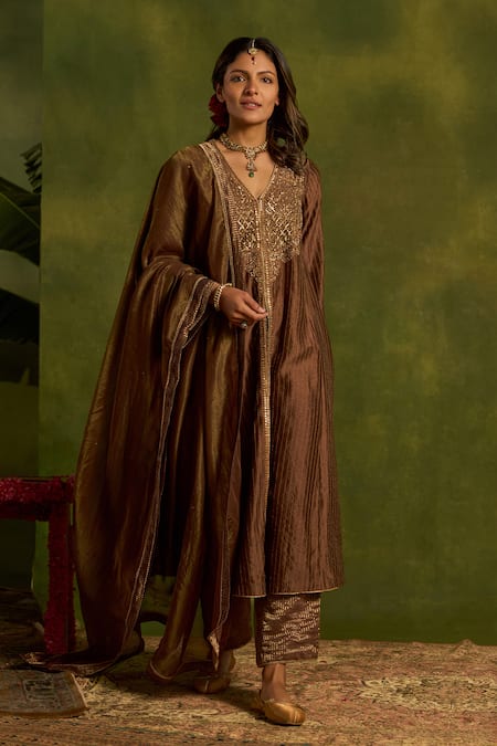 Kritika Dawar Mehrunisa Hand Embroidered Jacket Kurta Set 