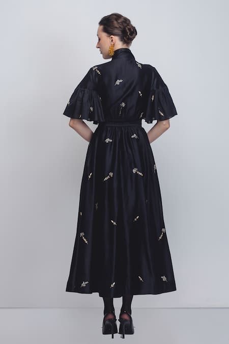 Leh Studios Fons Floral Embroidered Dress 