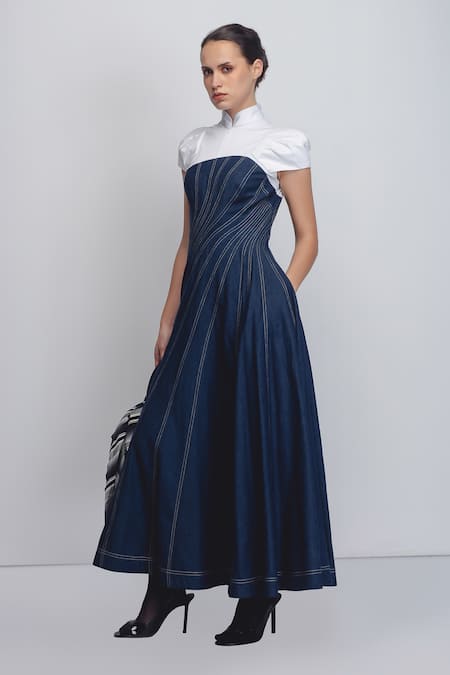 Leh Studios Denim Swirl Dress 