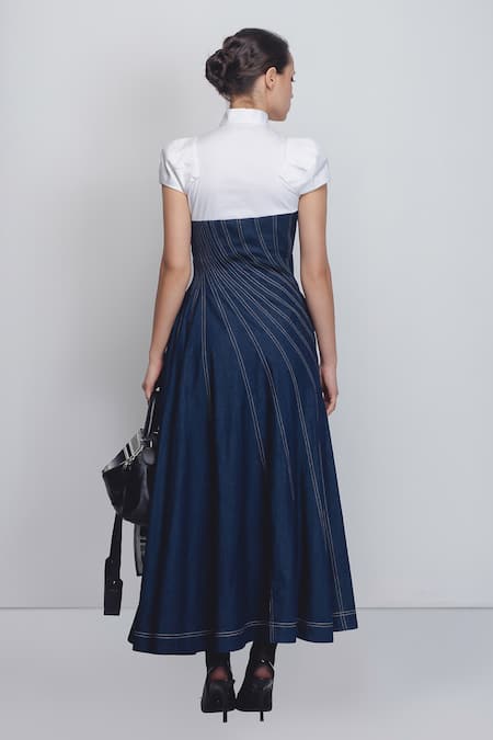 Leh Studios Denim Swirl Dress 