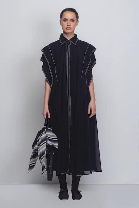 Leh Studios Tako Placement Embroidered Dress 