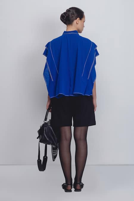 Leh Studios Tako Thread Placement Embroidered Top 