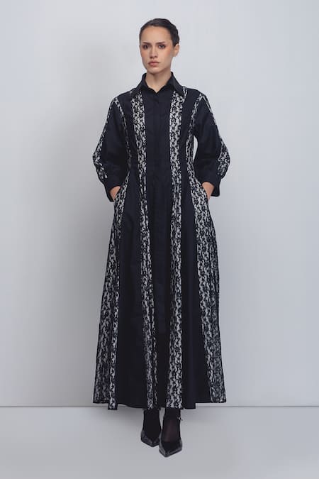 Leh Studios Lace Panelled Dress 