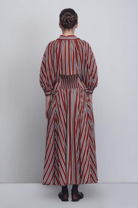 Leh Studios Farah Stripe Print Dress 