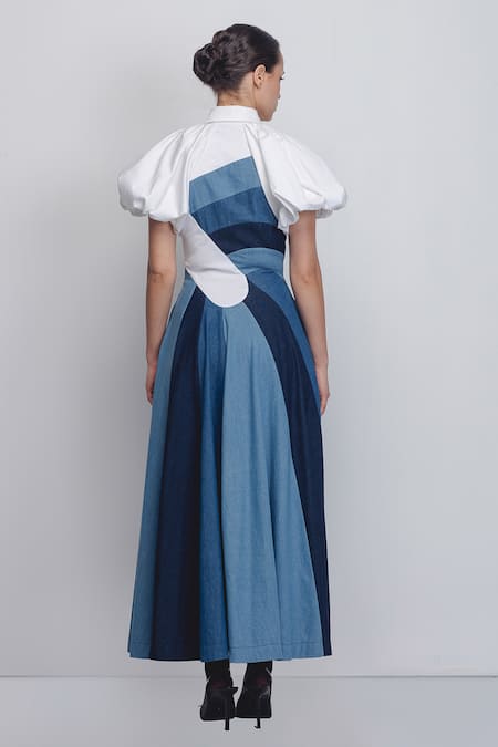 Leh Studios Prism Panelled Cotton Dress 