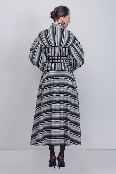 Leh Studios Dia Stripe Print Dress 