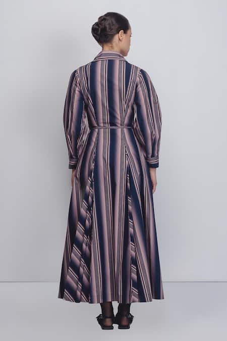 Leh Studios Isla Stripe Print Dress 