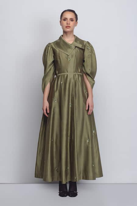 Leh Studios Cosmos Floral Embroidered Dress 