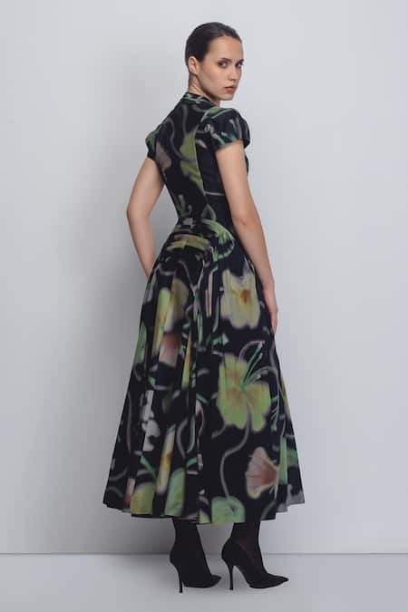 Leh Studios Jenn Floral Print Dress 