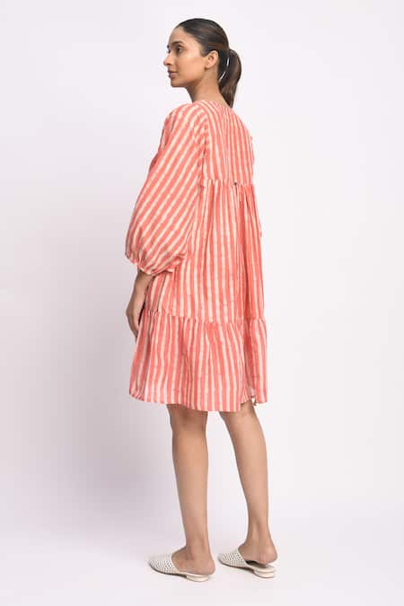 JAYATI GOENKA Swing Coral Printed Dress With Shorts 