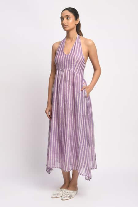 JAYATI GOENKA Lilac Halter Dress 