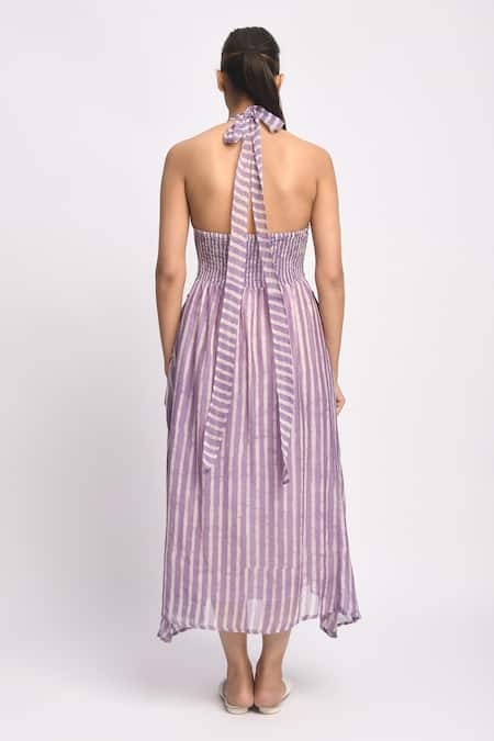 JAYATI GOENKA Lilac Halter Dress 