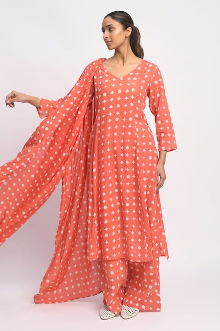 JAYATI GOENKA Printed Cotton Kurta Set 