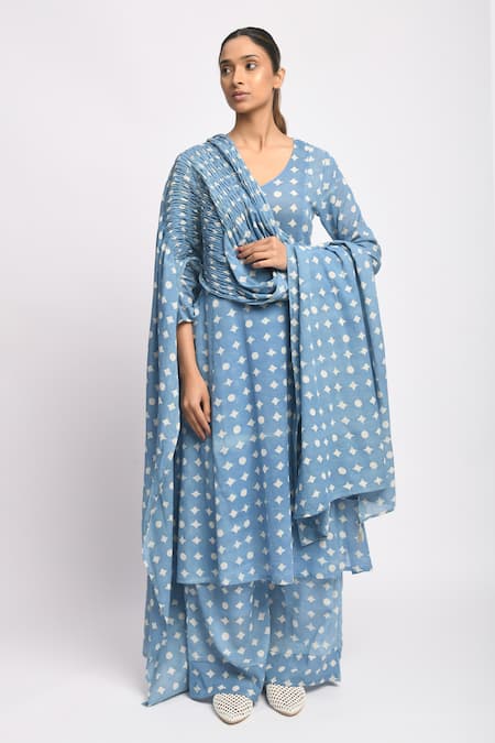JAYATI GOENKA Cloud Printed Kurta Set 