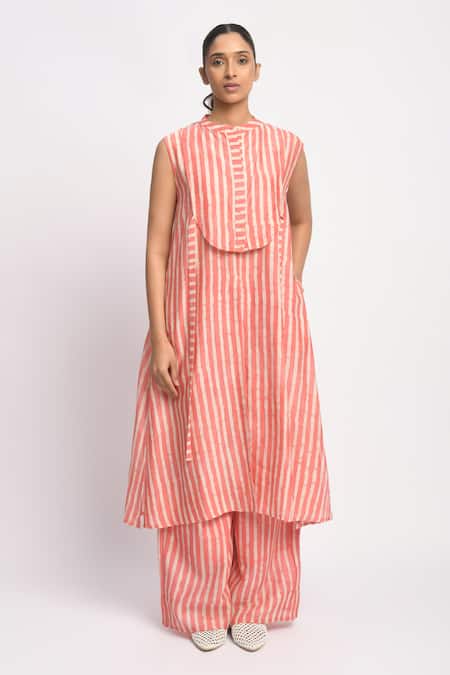JAYATI GOENKA Stripe Print Kurta & Pant Set 