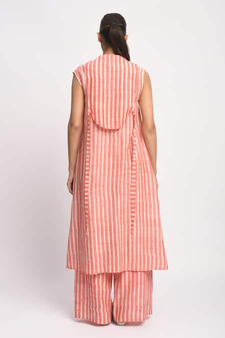 JAYATI GOENKA Stripe Print Kurta & Pant Set 