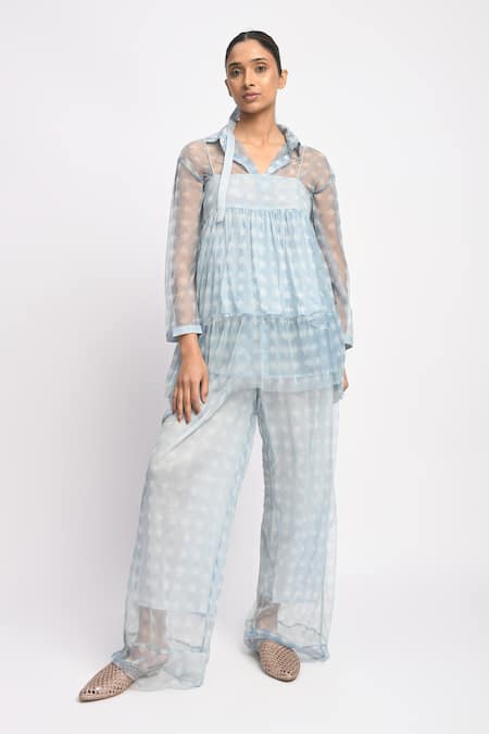 JAYATI GOENKA Air Cord Printed Kurta & Pant Set 