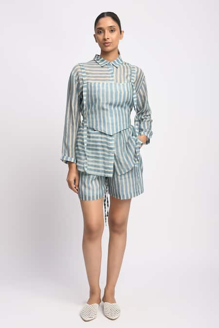 JAYATI GOENKA Sky Printed Shirt & Pant Set 