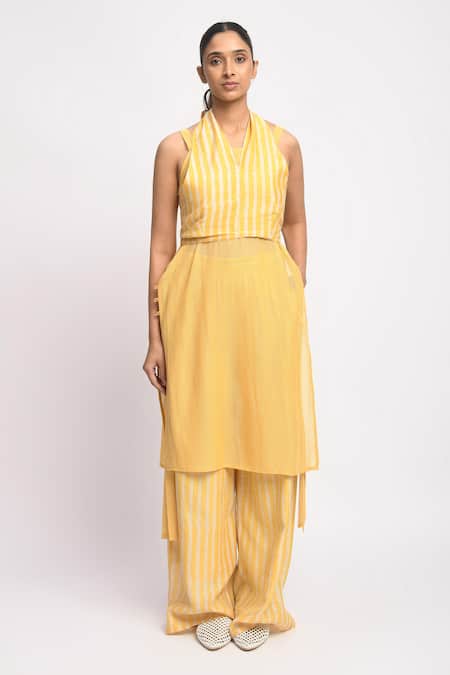 JAYATI GOENKA Sun Veil Cord Printed Kurta & Pant Set 