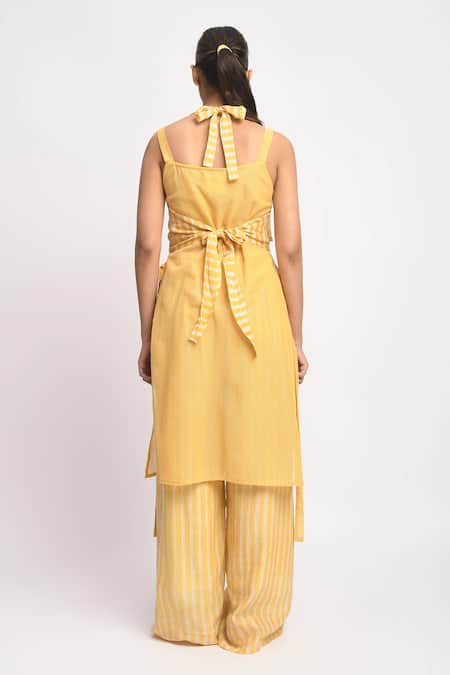 JAYATI GOENKA Sun Veil Cord Printed Kurta & Pant Set 