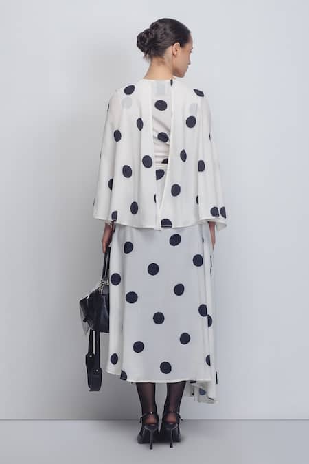 Leh Studios Kaia Printed Draped Dress 