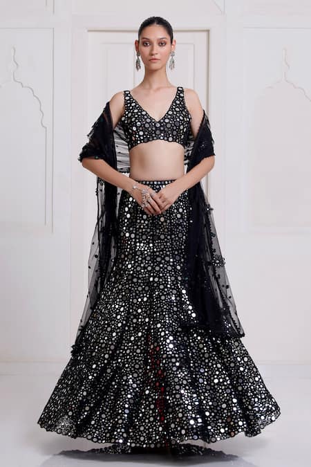 Surily G Mirror Net Lehenga Set 