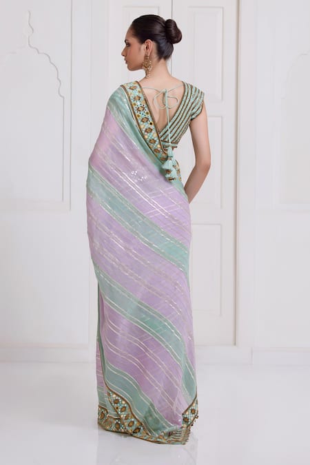 Surily G Chanderi Saree With Blouse 