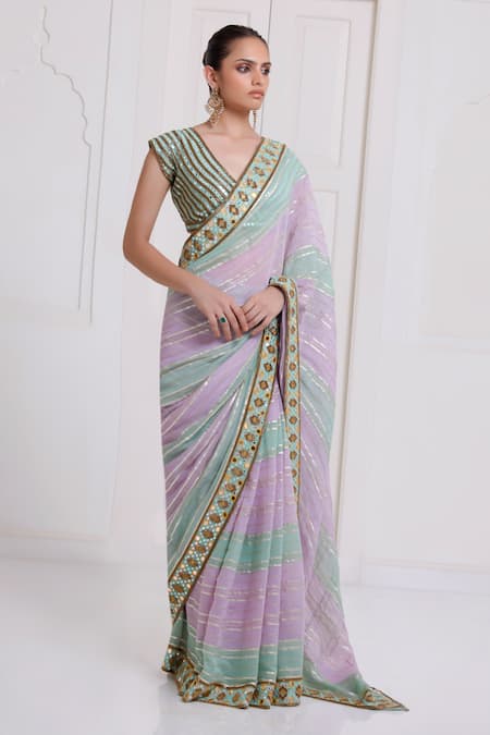 Surily G Chanderi Saree With Blouse 