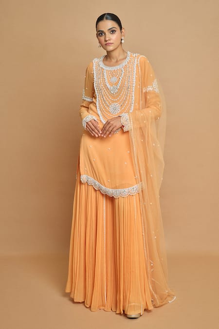 Surily G Georgette Net Kurta Set 