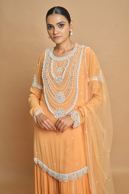 Surily G Georgette Net Kurta Set 