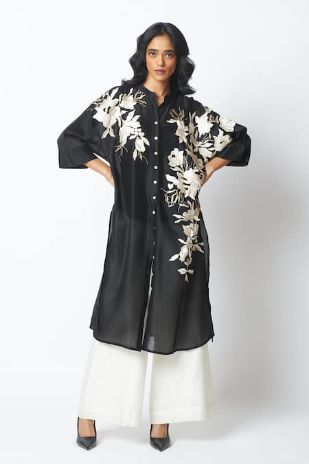 Madder Much Yercad Embroidered Shirt Tunic & Pant Set 