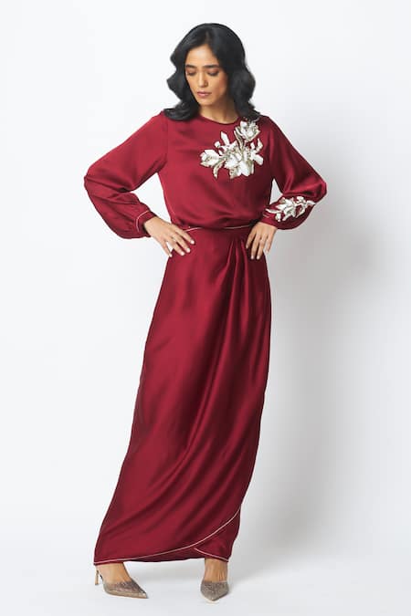 Madder Much Cathy Embroidered Top & Skirt Set 