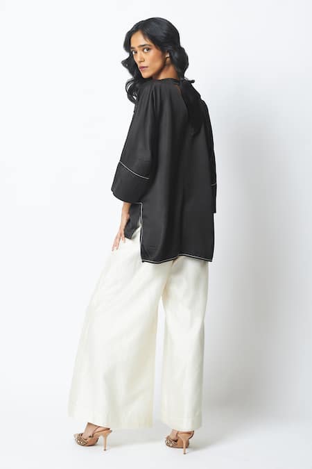 Madder Much Munmun Starlit Sheer Top & Pant Set 