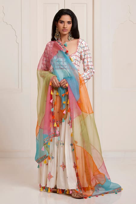 Surily G Embroidered Anarkali & Dupatta Set 