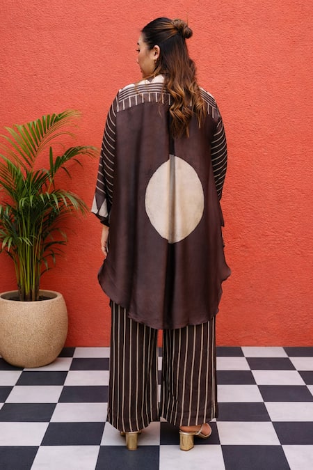 Prahnaaya Striped Pattern Top & Pant Set 