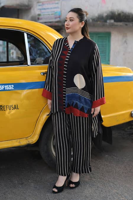 Prahnaaya Ajrakh Print Shirt & Pant Set 