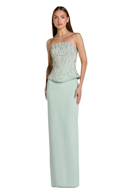 Mac Duggal Rhinestone Embellished Gown 