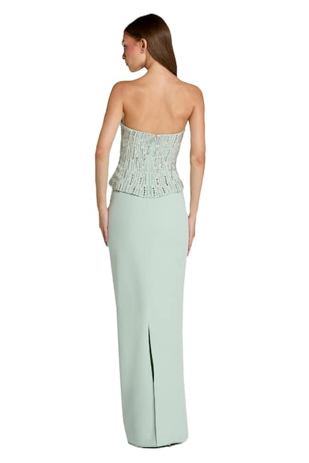 Mac Duggal Rhinestone Embellished Gown 